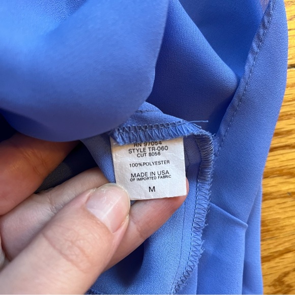 Three Eighty Two tanner mini slip dress in blue size medium - Picture 5 of 5